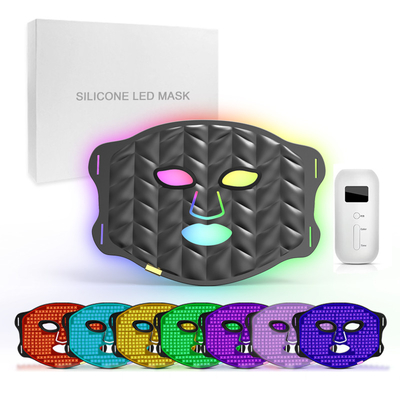 Mua Sử dụng tại nhà Mặt nạ mặt bằng đèn LED hồng ngoại màu đỏ PDT 7 màu Vật liệu silicone sản xuất trực tuyến