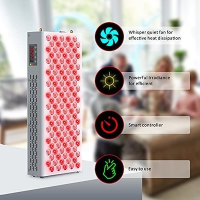 Tấm trị liệu ánh sáng đỏ 600W Nửa thân Đèn hồng ngoại 660nm