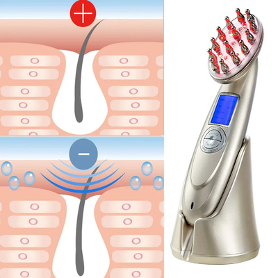Trị liệu ánh sáng đỏ chống rụng tóc Massage laser tóc chống rụng tóc chải