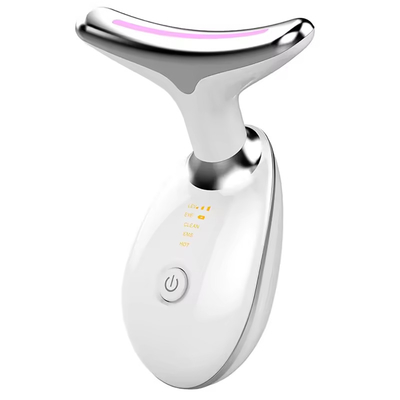 Vibration Skin Tightener Massager Rumple Led Light Therapy Face Neck Beauty Instrument (Thiết bị làm đẹp mặt cổ)