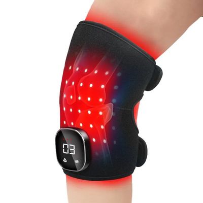 Bộ điều khiển sạc không dây Đèn đỏ trị liệu rung động Massage Knee brace để giảm đau khớp / khuỷu tay / vai